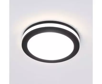 Светильник встраиваемый 5W 3300K чёрный DSKR80 5W 3300K