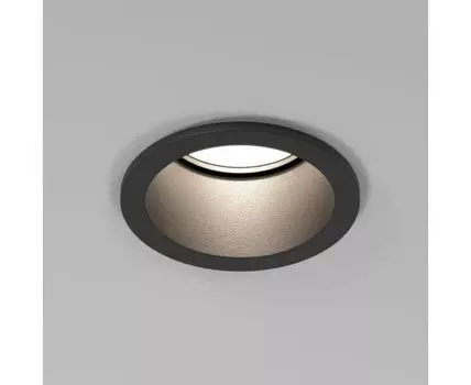 Светильник встраиваемый GU10 чёрный 25002/01