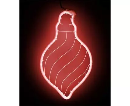 Светодиодная Фигура Шар 24 x 42 см Красная, Гибкий Неон и Акрилайт, IP54