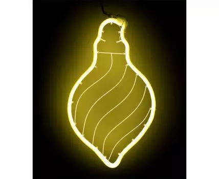 Светодиодная Фигура Шар 24 x 42 см Желтая, Гибкий Неон и Акрилайт, IP54