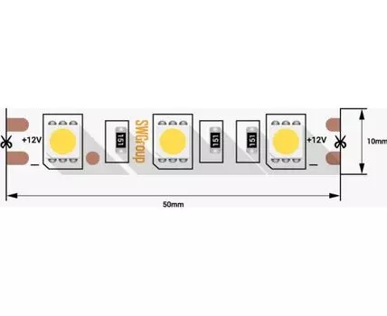 Светодиодная лента 12В 14.4Вт 3М IP66 цвет нейтральный белый SWG560-12-14.4-NW-66-M
