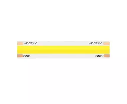 Светодиодная лента 24V 12Вт 3000K