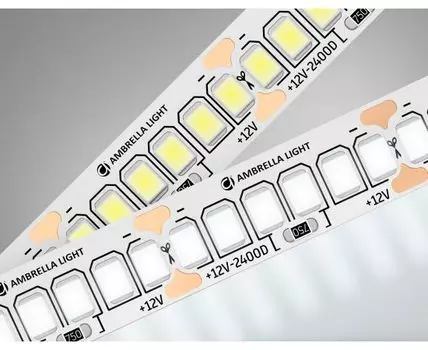 Светодиодная лента 2835 240Led, 19.2W m,12V IP20 4500K 5m,кратность резки 25mm Ambrella Light GS