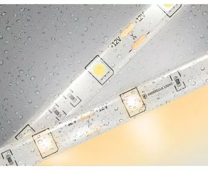 Светодиодная лента 5050 30Led, 7.2W m, 12V IP65 3000K 5m Ambrella Light GS