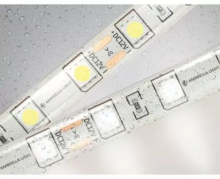Светодиодная лента 5050 60Led, 14.4W m, 12V IP65 4500K 5m Ambrella Light GS