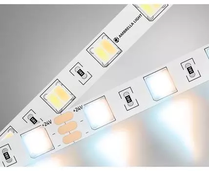 Светодиодная лента 5050 60Led, 14W m, 24V IP20 CCT 3000-6500 Ambrella Light GS