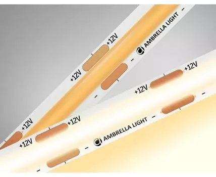 Светодиодная лента COB 320Led, 10W m, 12V IP20 3000K 5m Ambrella Light GS