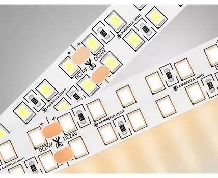 Светодиодная лента двухрядная 2835 240Led, 24W m, 24V IP20 3000K 5m Ambrella Light GS