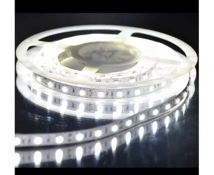 Светодиодная лента, холодный свет, IP20, 60 LED/м, 14.4W/м