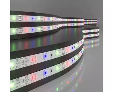 Светодиодная лента Лента светодиодная 12V 4,8W 60Led 2835 IP20 RGB, 5м