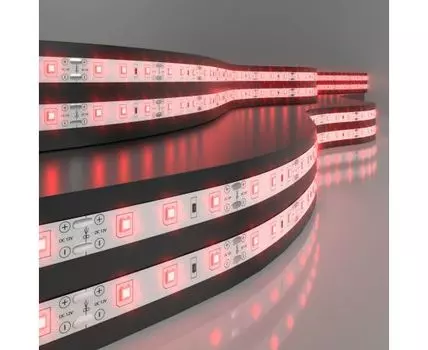 Светодиодная лента Лента светодиодная 12V 4,8W 60Led 2835 IP20 красный, 5м