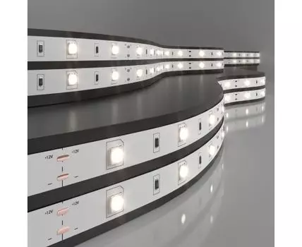 Светодиодная лента Лента светодиодная 12V 7,2W 30Led 5050 IP20 дневной белый, 5м