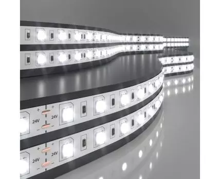 Светодиодная лента Лента светодиодная 24V 14,4W 60Led 5050 IP20 дневной белый, 5м