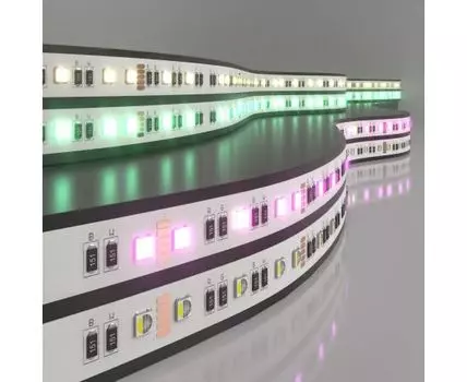 Светодиодная лента Лента светодиодная 24V 24W 60Led 5050 IP20 MIX RGB/теплый белый, 5м