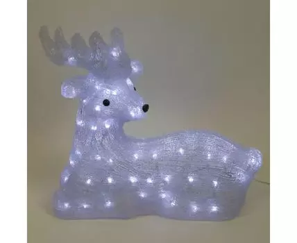 Светодиодный Олень 45см Белый 24В, 80 LED, IP54