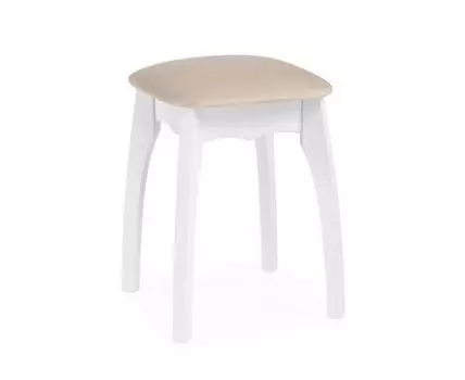 Табурет Астир белый / сливочный раф