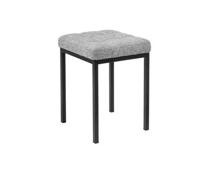 Табурет Байя рогожка графит / черный матовый (Черный, 86)