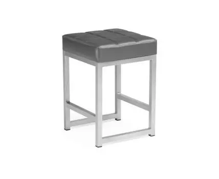 Табурет Khurkroks серый полимер / светлый мусс (Черный)