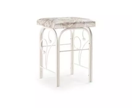 Табурет Клео 5 белый / светлый (Черный)