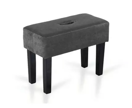 Табурет мягкий Handy (Серый, 51, Ткань FurorPlus grey, Ножки черные)