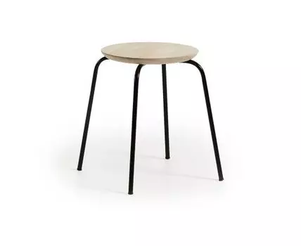 Табурет Nax черный металл дерево