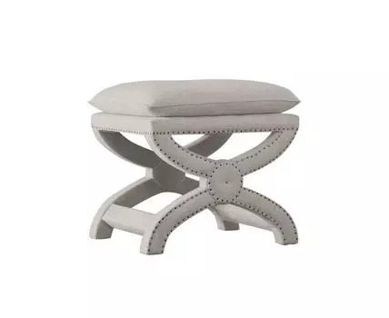 Табурет TOSCANE NAILHEAD 2, кат. ткани 2 (Серый, 55)