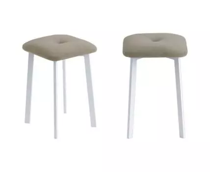 Табурет Уолтер, 2 шт. (45, 33, Пуф, Бежевый, 33)