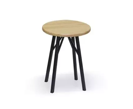 Табурет усиленный (бежевый, черный)