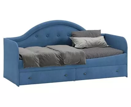 Тахта Адель Лайт (100, 205, 80х200 см, Мягкие, Синий, 85)