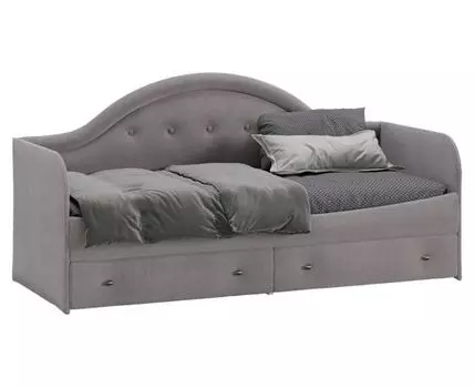 Тахта Адель Лайт (100, 205, 80х200 см, Мягкие, Серый, 85)