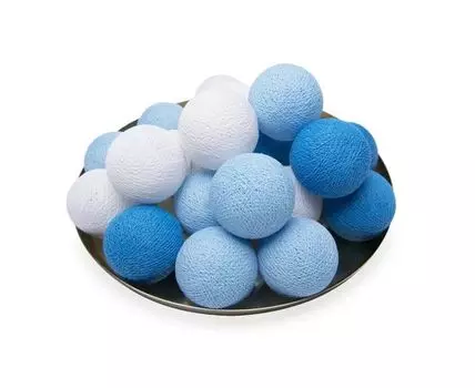 Тайская гирлянда голубая от батареек (Голубой)