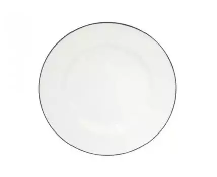 Тарелка BEJA (белый, голубой, 22,6)