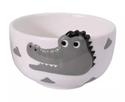 Тарелка глубокая Funny Animals (Розовый, 12,5)