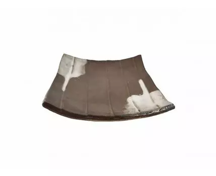 Тарелка (коричневый, белый, 16)