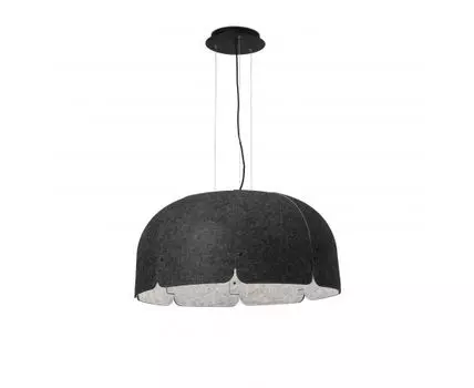 Темно-серый светодиодный подвесной светильник Mute