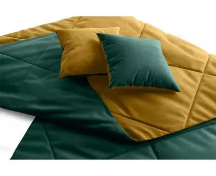 Топпер для дивана Сони 1-XL Bathat Yellow-Emerald