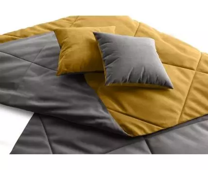 Топпер для дивана Сони 1-XL Bathat Yellow-Grey