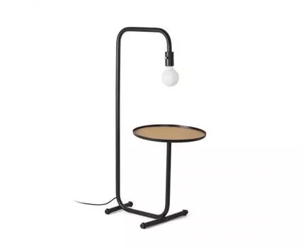 Торшер с подносом Guest черный