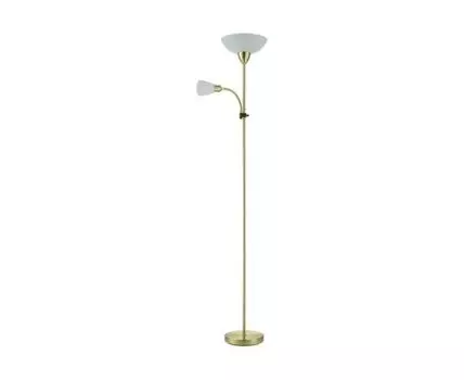 Торшер (золотистый, белый, 27)