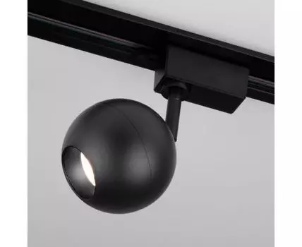 Трековый светодиодный светильник для однофазного шинопровода Ball Черный 12W 4200K LTB77