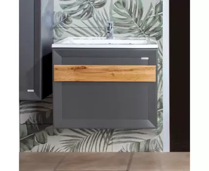 Тумба БЕРЛИН 60 Оникс серый (д/р Фостер 60)