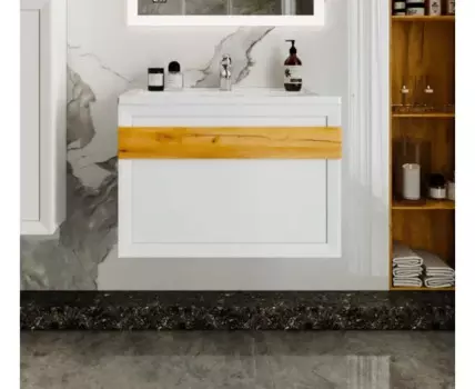 Тумба БЕРЛИН 80 Белый глянец (д/р Mario 80)