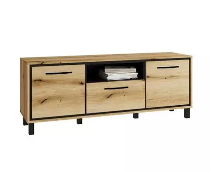 Тумба для ТВ МЕЛЬБУРН (бежевый, черный, 153,6)