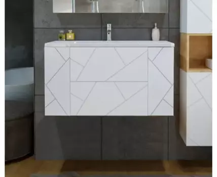 Тумба КРИСТАЛЛ 100 (д./рак. Фостер 100) Белая