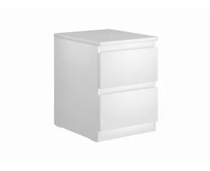 Тумба МАЛЬТА с двумя выдвижными ящиками, цвет белый