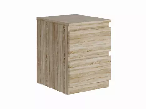 Тумба МАЛЬТА с двумя выдвижными ящиками, цвет Дуб Сонома