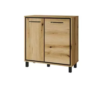 Тумба МЕЛЬБУРН (бежевый, черный, 87,7)