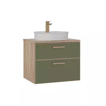 Тумба под раковину ORKA Salerno 60 подвесная, цвет Sardinia, ручки золото