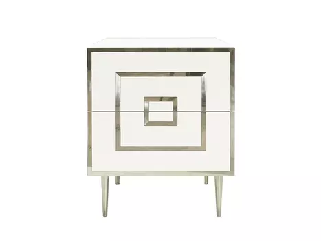 ТУМБА ПРИКРОВАТНАЯ WHITE CHROME