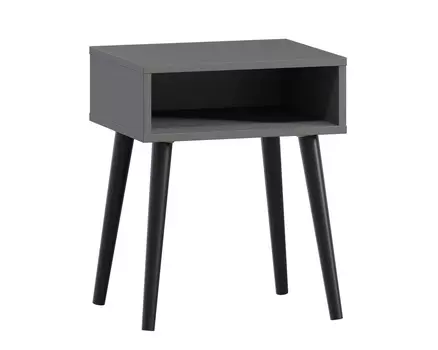 Тумба прикроватная Ивейн-1 Open Grey Black